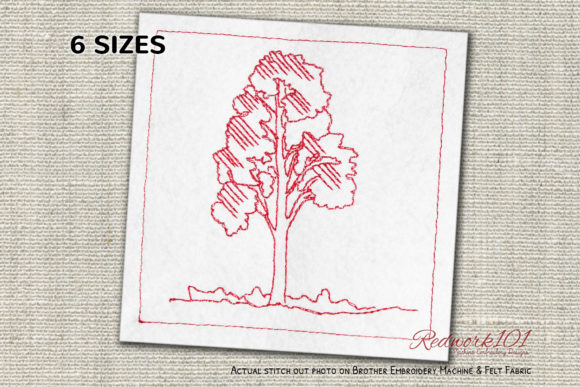 Birch Tree Redwork: A Sweatshirt Design Review