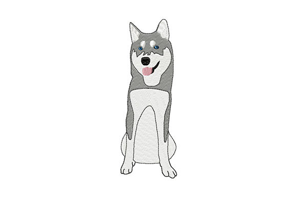 Cute Young Siberian Husky: An Embroidery Review