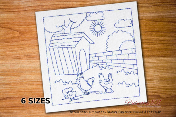 Hen and Chick Redwork Design Review