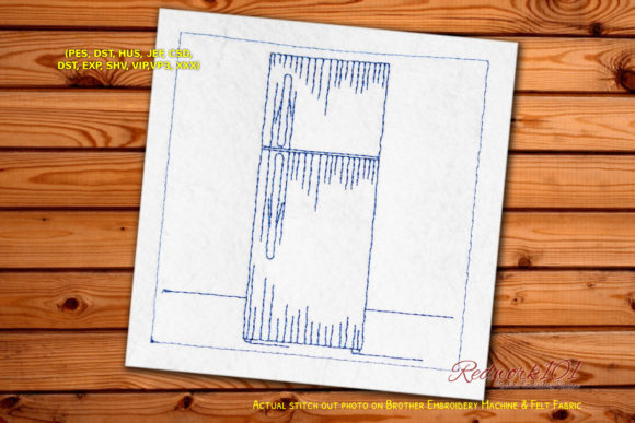 Modern Refrigerator Redwork: A Holiday Design Review