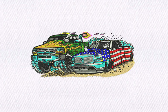 Monster Truck Car: An Embroidery Design Review