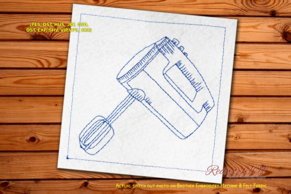 Vintage Kitchen Mixer Redwork: An Etsy Seller’s Review
